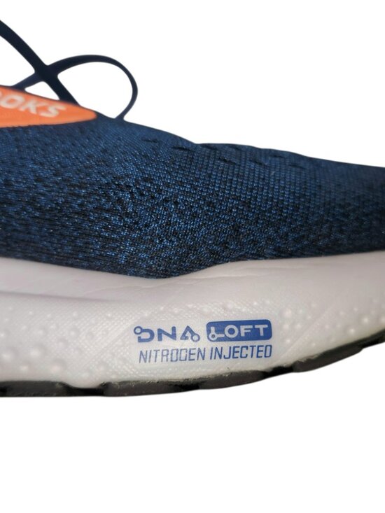 Brooks Ghost 16 Athletic Running Shoes Men\'s Size 12 D Medium Blue Orange White main image 8